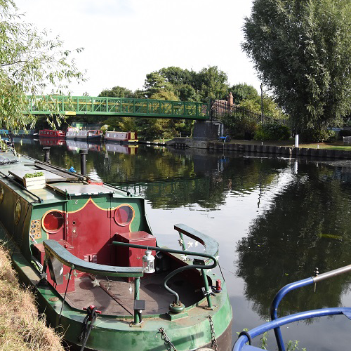 A Bike Wheeling Ramp installed by Cyclehoop at Walthamstow in London
