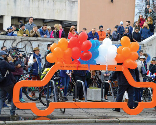 Cyclehoop in Bratislava, Slovakia