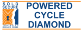 Powered cycle diamond logo